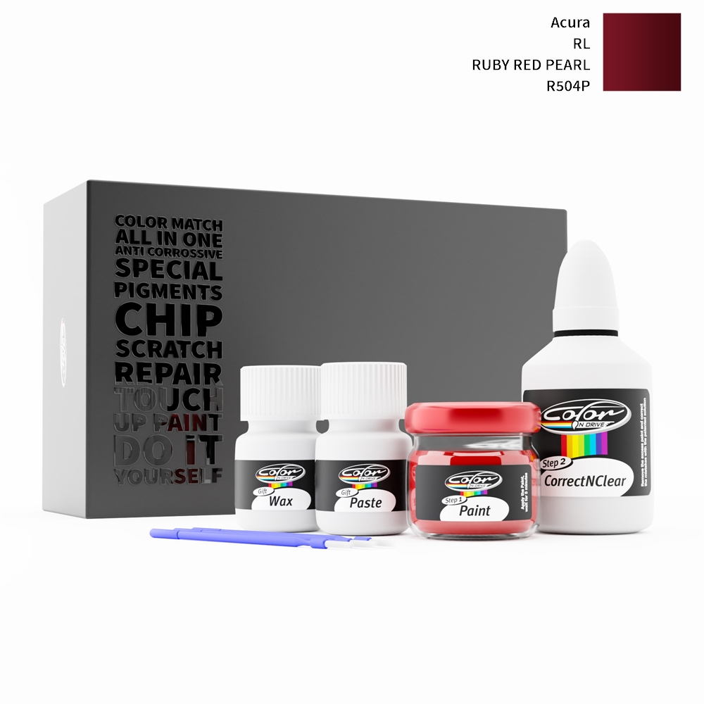 ACURA RL R504P RUBY RED PEARL rötuş boyası renk örneği