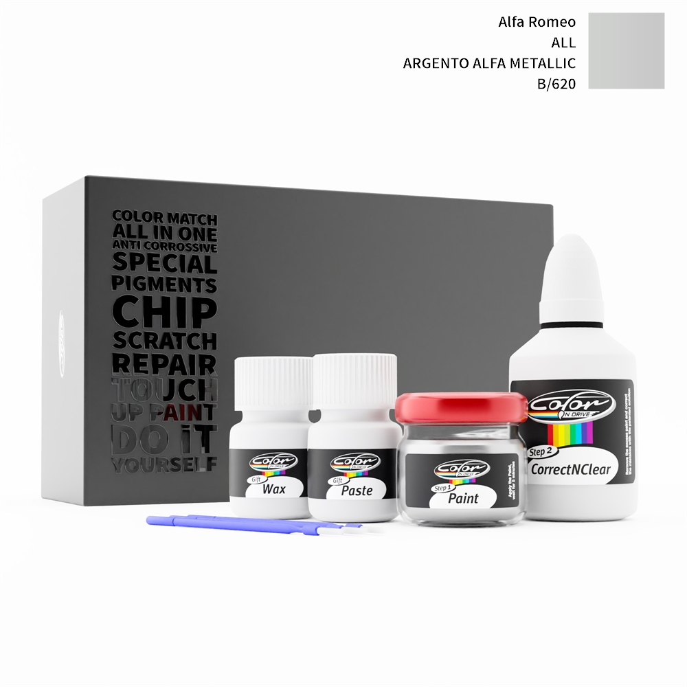 ALFA ROMEO ALL 620/B ARGENTO ALFA METALLIC rötuş boyası renk örneği