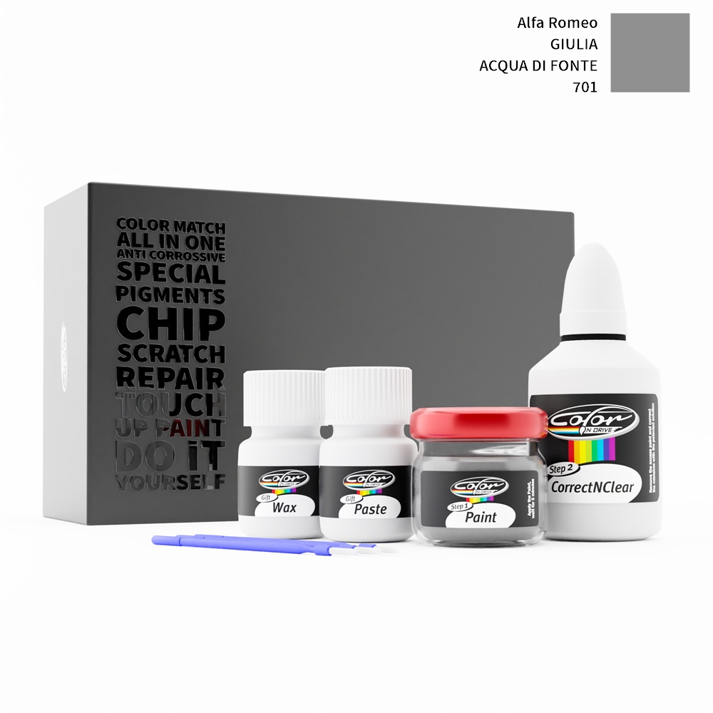 ALFA ROMEO GIULIA 701 ACQUA DI FONTE rötuş boyası renk örneği