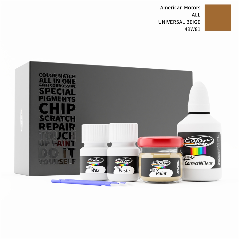 AMERICAN MOTORS ALL 49W81 UNIVERSAL BEIGE rötuş boyası renk örneği