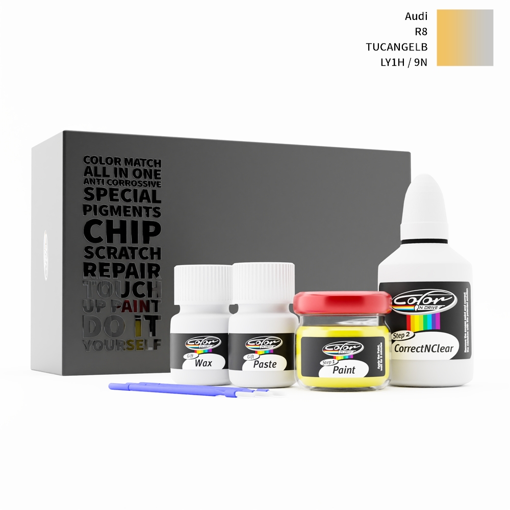 AUDI R8 LY1H / 9N TUCANGELB rötuş boyası renk örneği