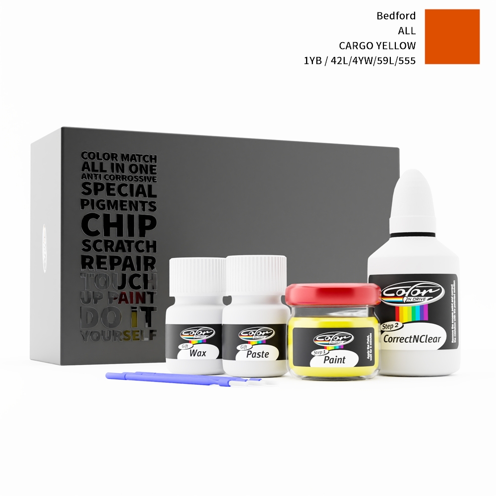 BEDFORD ALL 1YB / 42L/4YW/59L/555 CARGO YELLOW rötuş boyası renk örneği