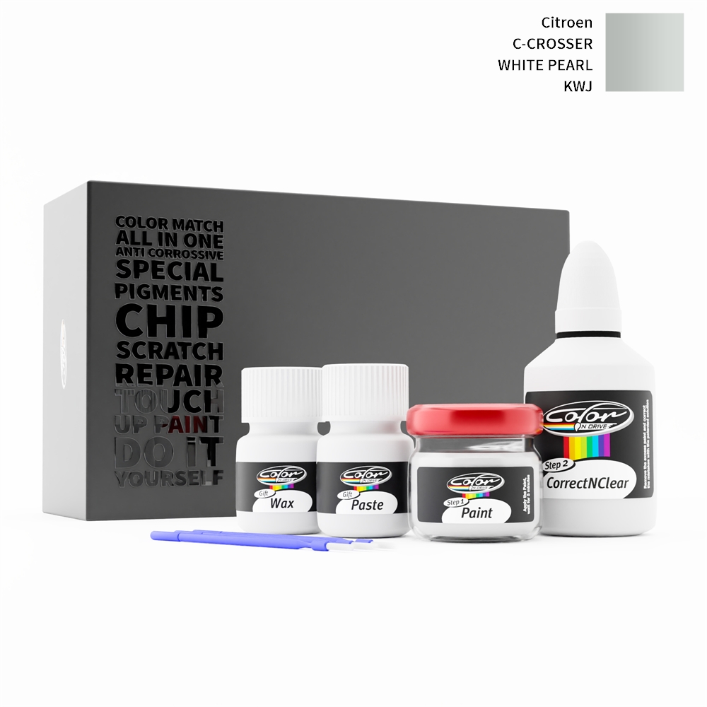 CITROEN C-CROSSER KWJ WHITE PEARL rötuş boyası renk örneği