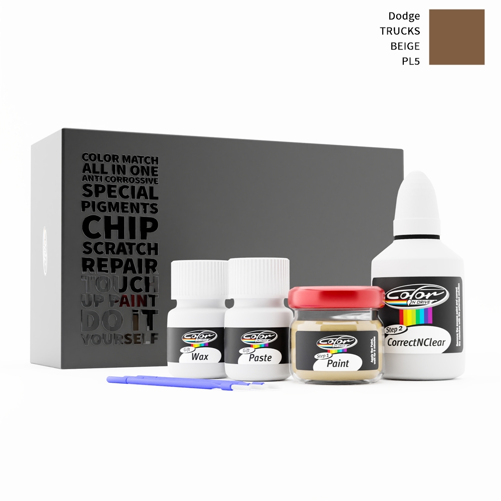 DODGE TRUCKS PL5 BEIGE rötuş boyası renk örneği