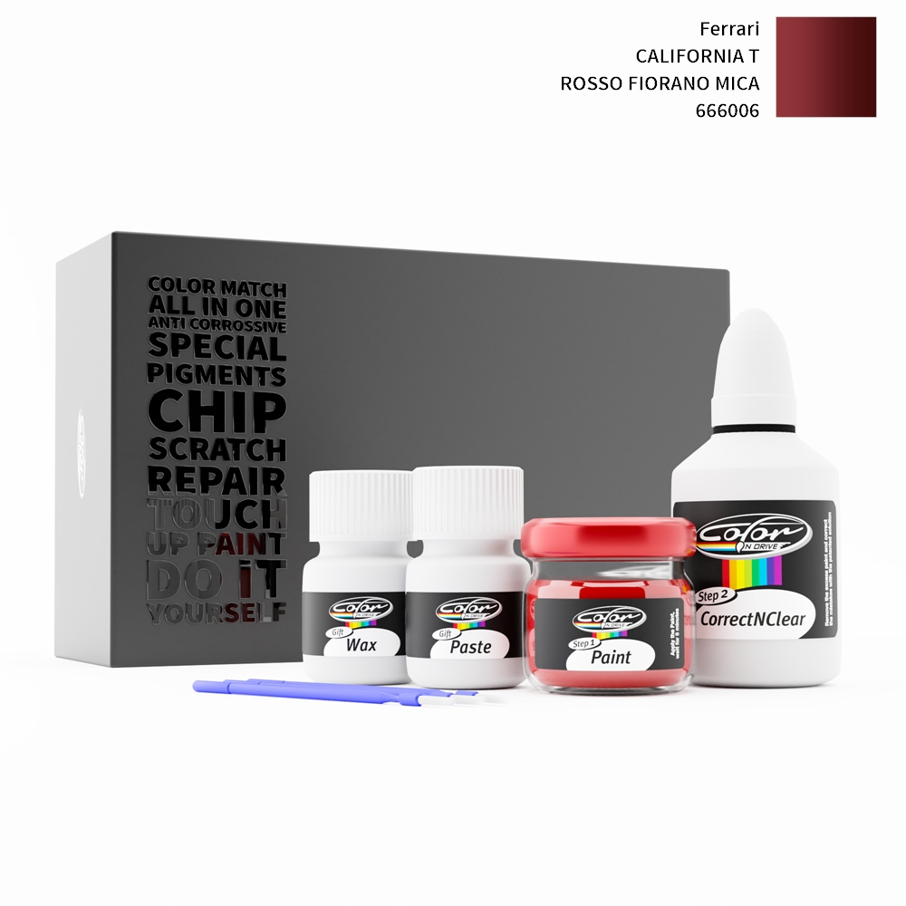 FERRARI CALIFORNIA T 666006 ROSSO FIORANO MICA rötuş boyası renk örneği