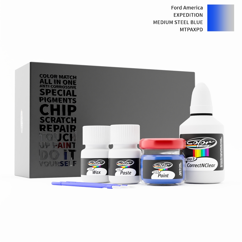 FORD AMERICA EXPEDITION MTPAXPD MEDIUM STEEL BLUE rötuş boyası renk örneği