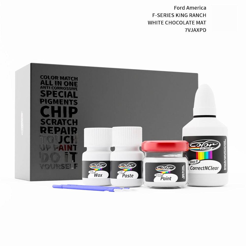 FORD AMERICA F-SERIES KING RANCH 7VJAXPD WHITE CHOCOLATE MAT rötuş boyası renk örneği