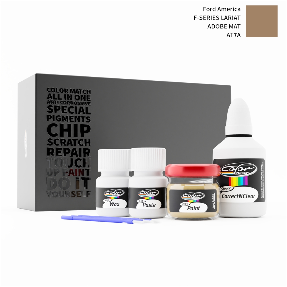 FORD AMERICA F-SERIES LARIAT AT7A ADOBE MAT rötuş boyası renk örneği