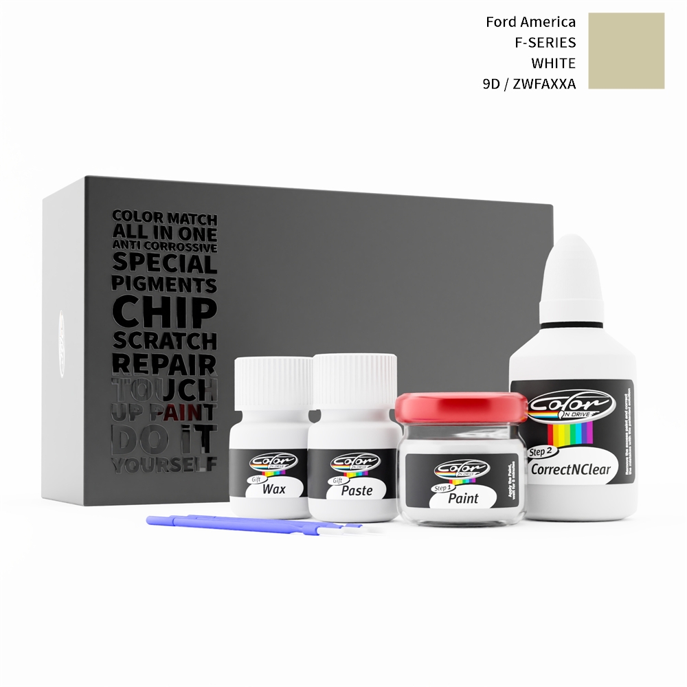FORD AMERICA F-SERIES 9D / ZWFAXXA WHITE rötuş boyası renk örneği