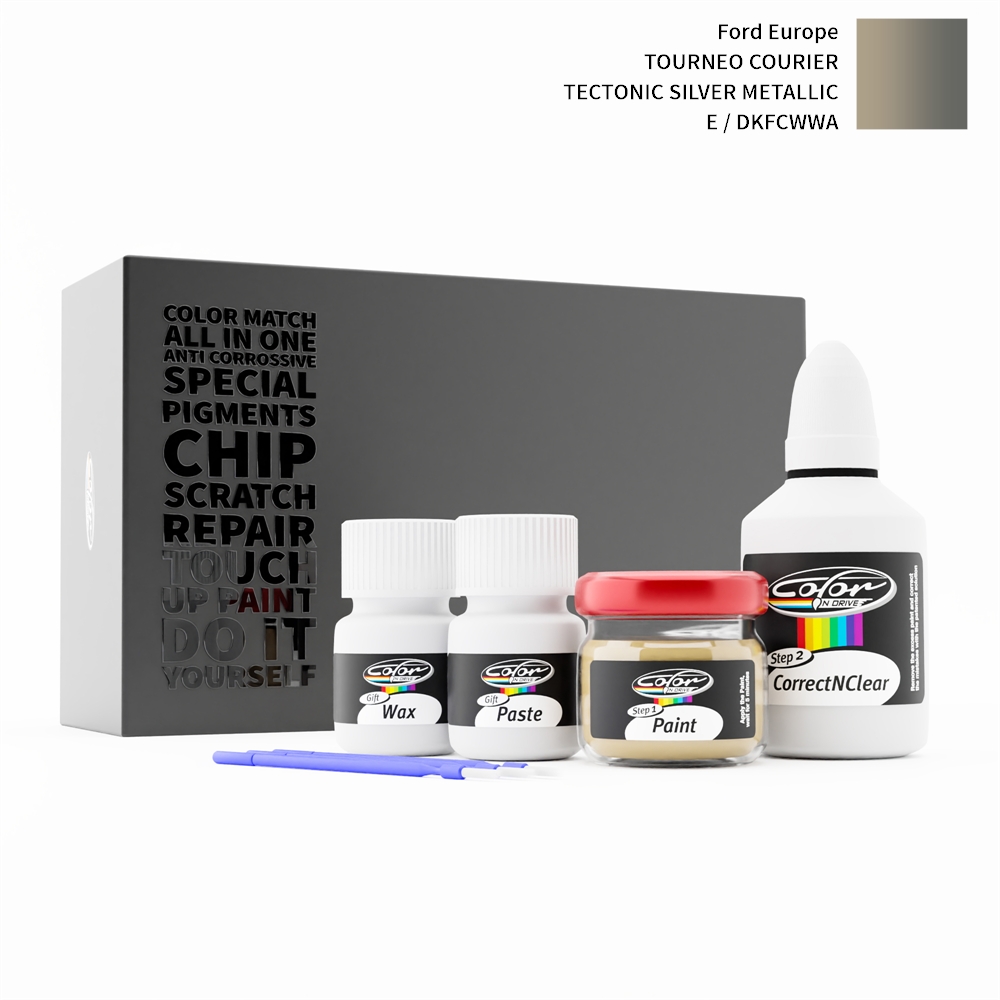 FORD EUROPE TOURNEO COURIER E / DKFCWWA TECTONIC SILVER METALLIC rötuş boyası renk örneği