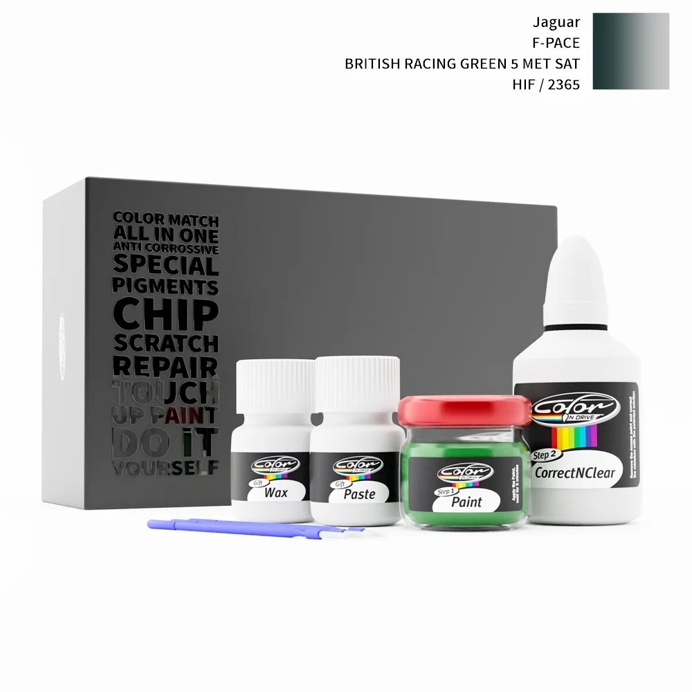 JAGUAR F-PACE 2365 / HIF BRITISH RACING GREEN 5 MET SAT rötuş boyası renk örneği