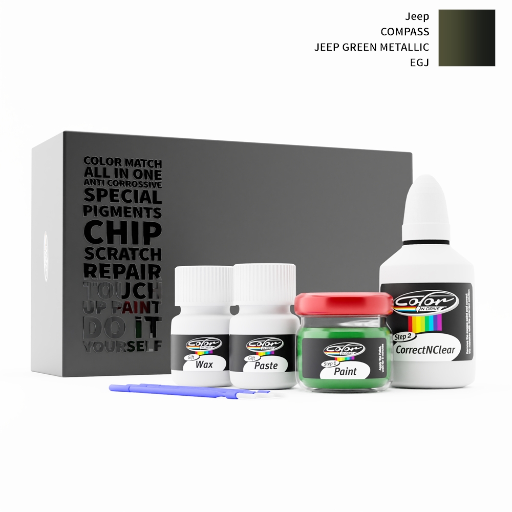 JEEP COMPASS EGJ JEEP GREEN METALLIC rötuş boyası renk örneği