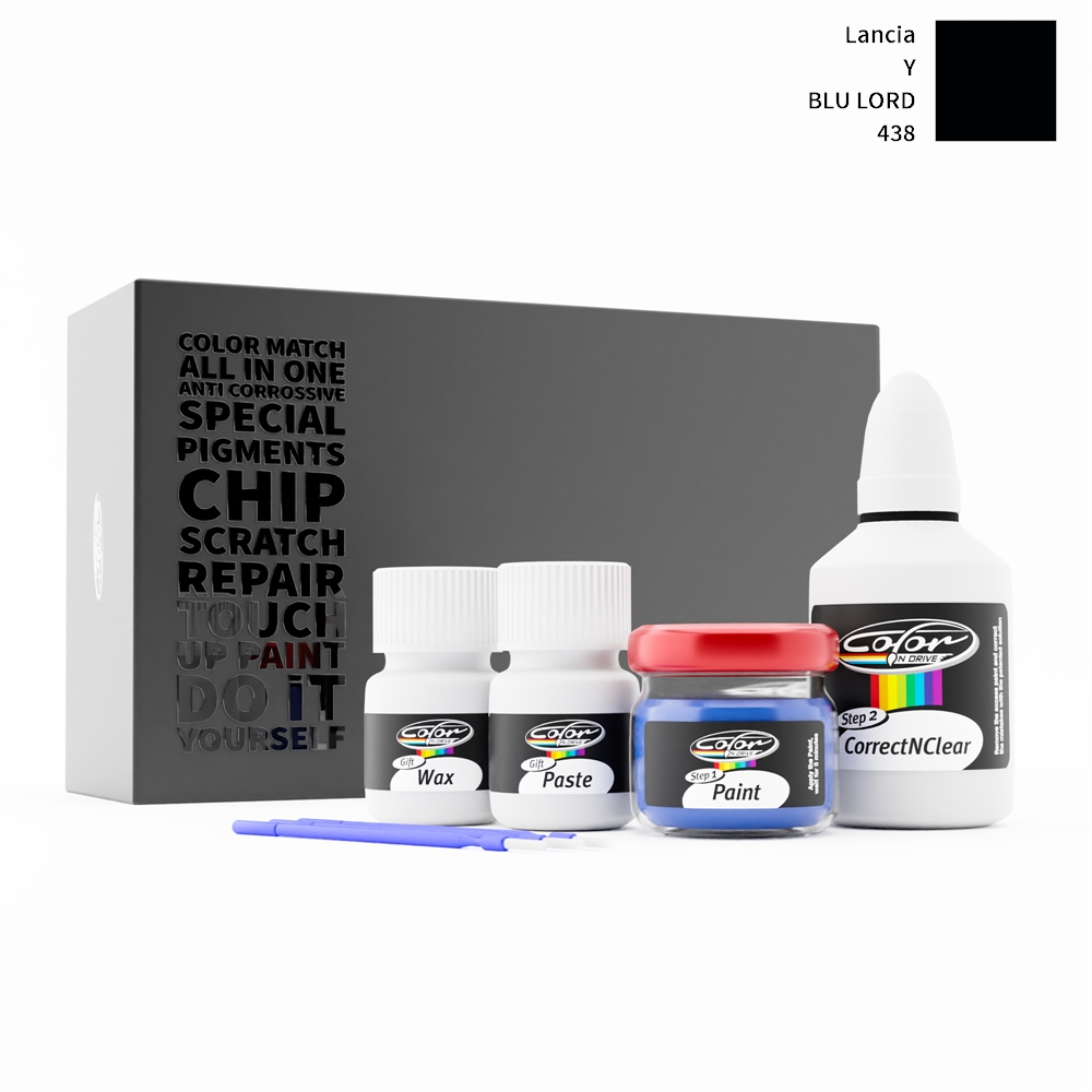 LANCIA Y 438 BLU LORD rötuş boyası renk örneği