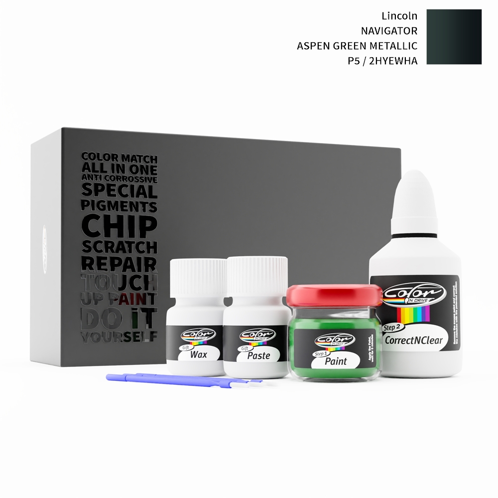 LINCOLN NAVIGATOR P5 / 2HYEWHA ASPEN GREEN METALLIC rötuş boyası renk örneği