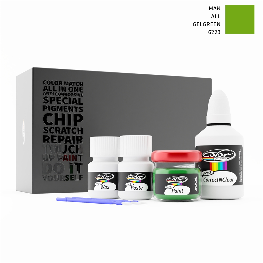 MAN ALL 6223 GELGREEN rötuş boyası renk örneği