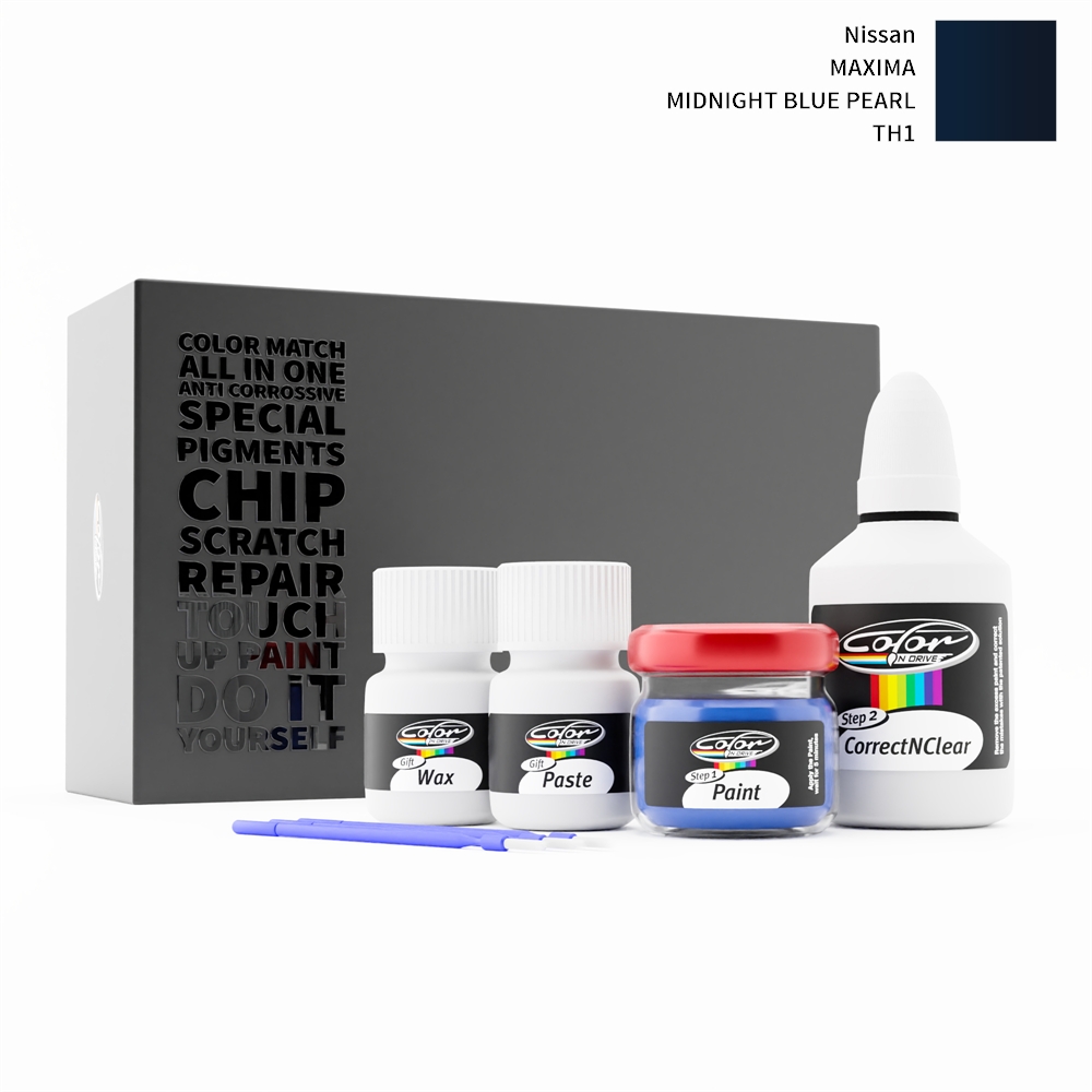 NISSAN MAXIMA TH1 MIDNIGHT BLUE PEARL rötuş boyası renk örneği