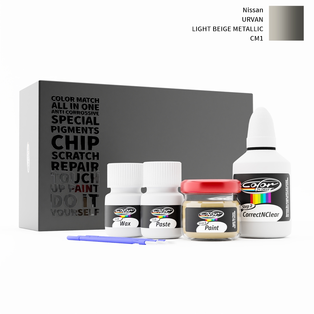NISSAN URVAN CM1 LIGHT BEIGE METALLIC rötuş boyası renk örneği