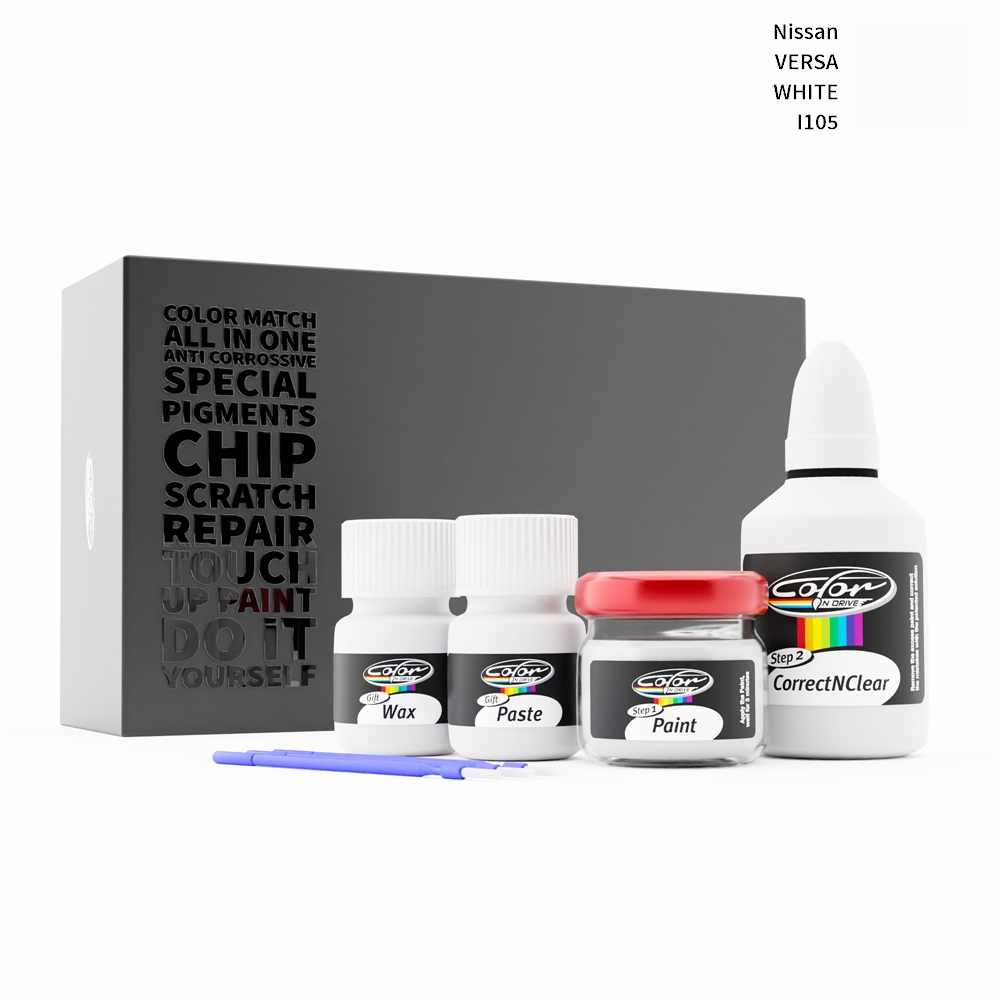 NISSAN VERSA I105 WHITE rötuş boyası renk örneği