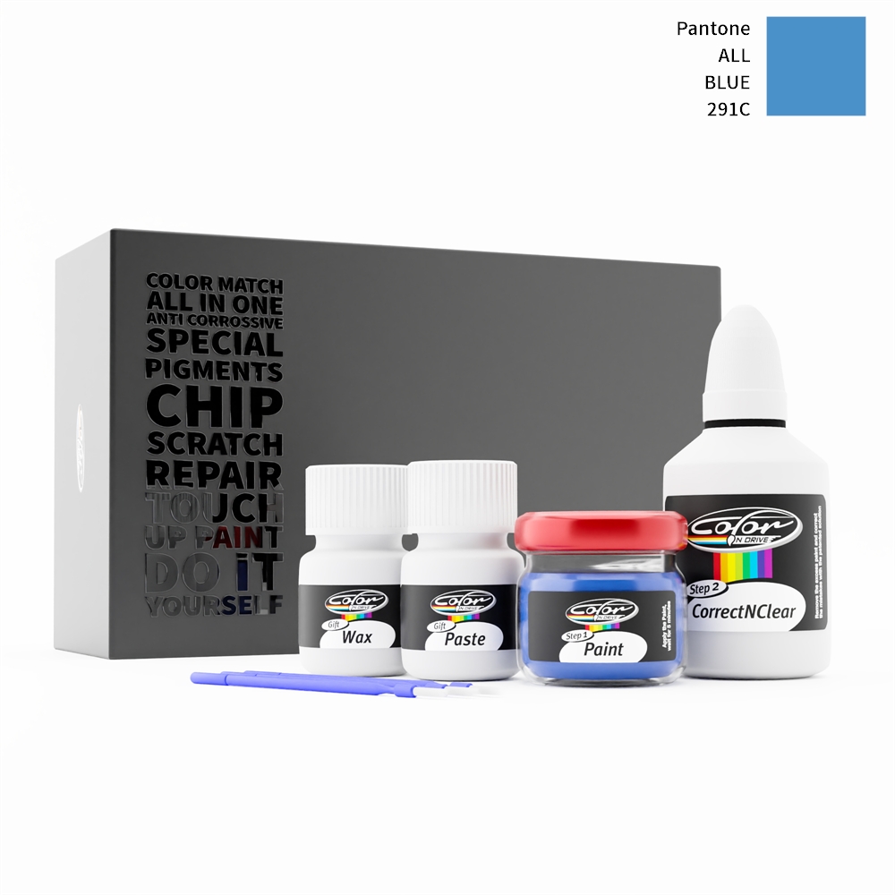 PANTONE ALL 291C BLUE rötuş boyası renk örneği