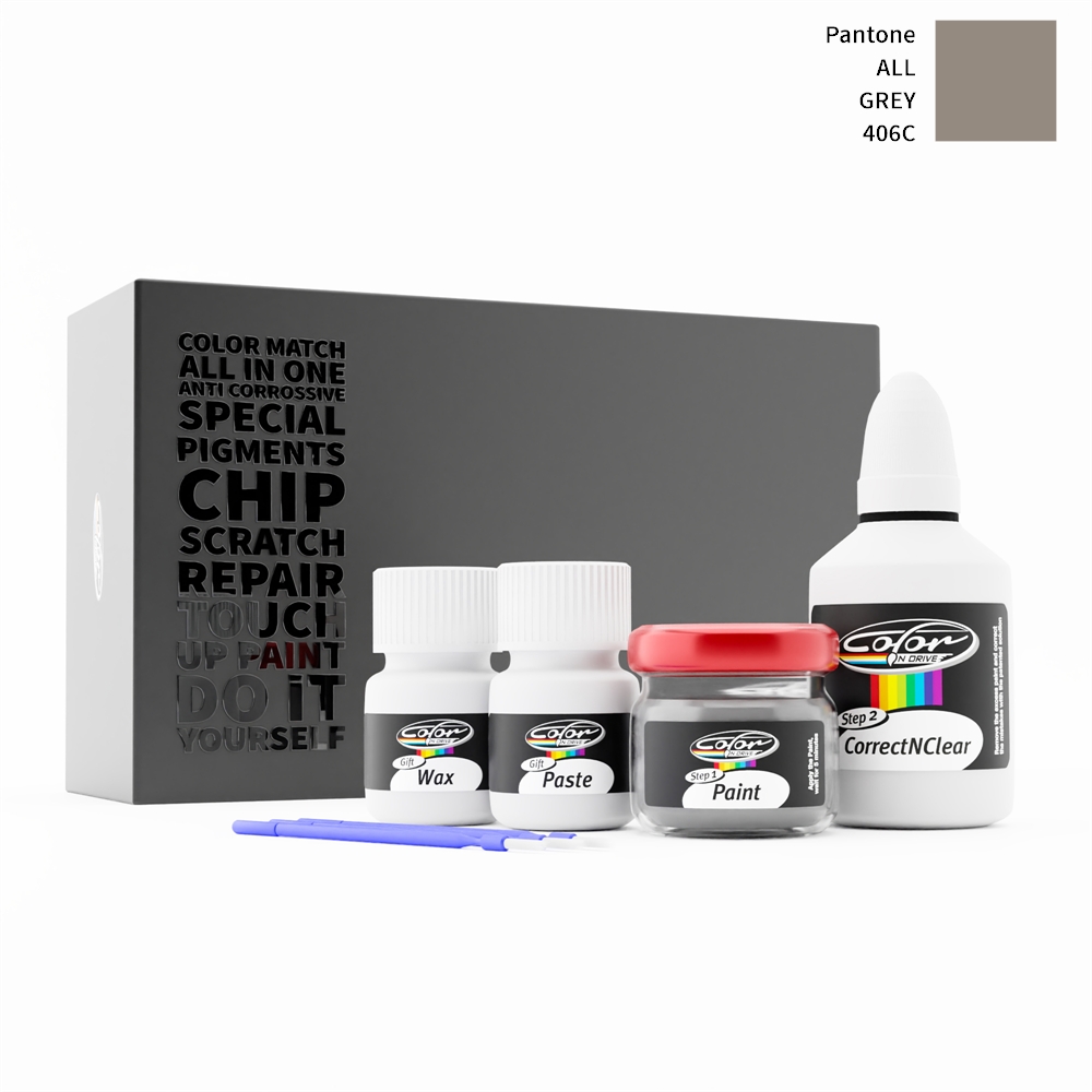 PANTONE ALL 406C GREY rötuş boyası renk örneği