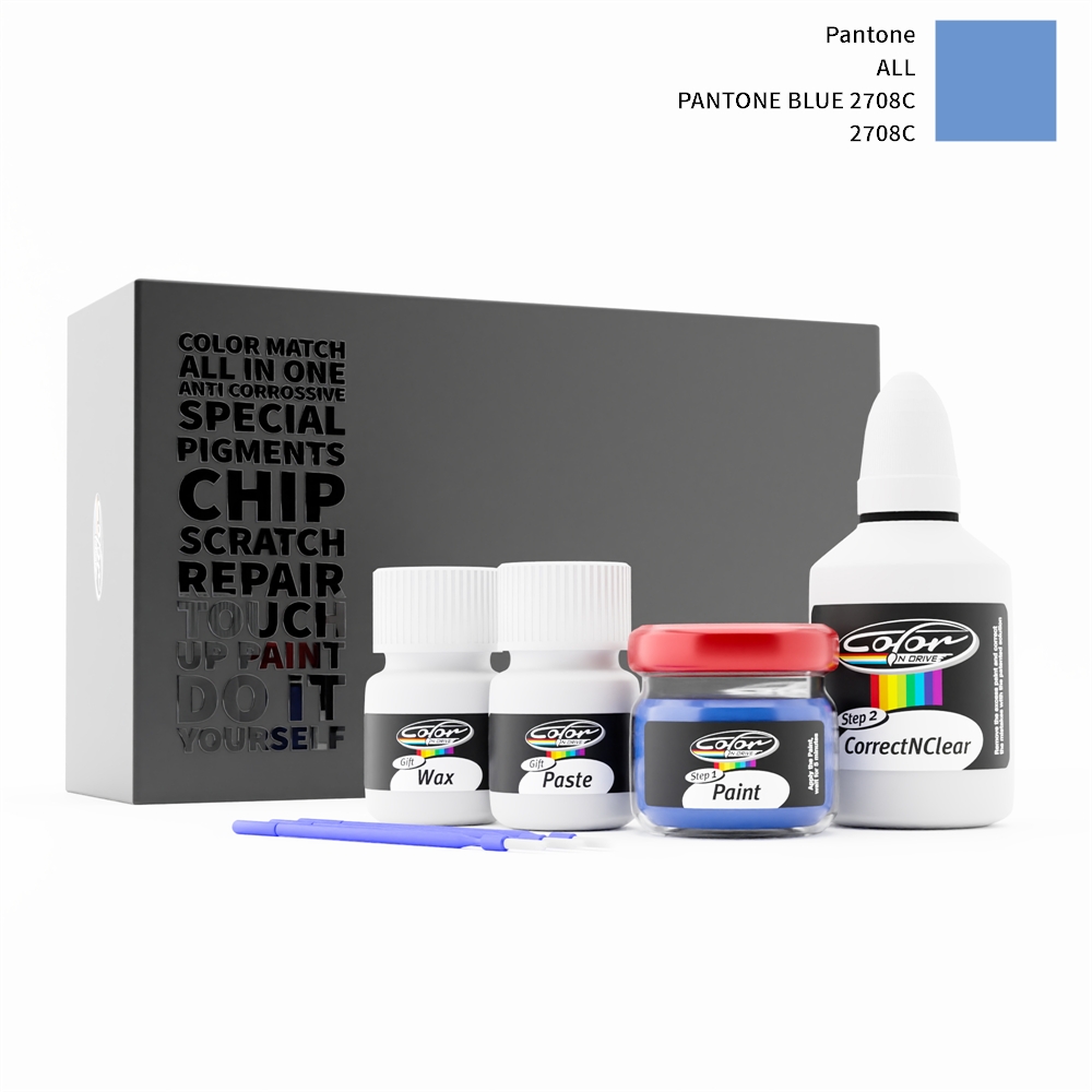 PANTONE ALL 2708C PANTONE BLUE 2708C rötuş boyası renk örneği