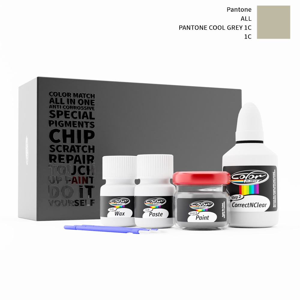 PANTONE ALL 1C PANTONE COOL GREY 1C rötuş boyası renk örneği