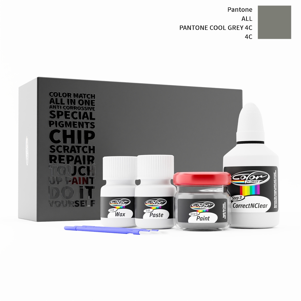 PANTONE ALL 4C PANTONE COOL GREY 4C rötuş boyası renk örneği