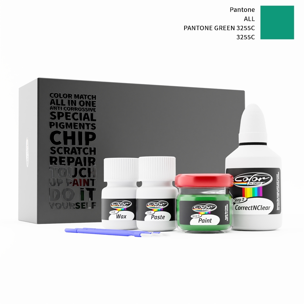 PANTONE ALL 3255C PANTONE GREEN 3255C rötuş boyası renk örneği