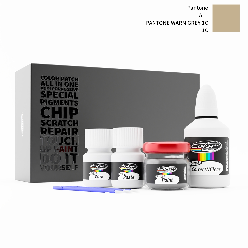 PANTONE ALL 1C PANTONE WARM GREY 1C rötuş boyası renk örneği