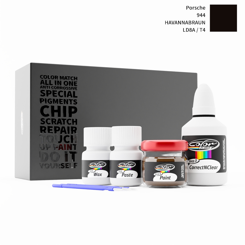 PORSCHE 944 LD8A / T4 HAVANNABRAUN rötuş boyası renk örneği
