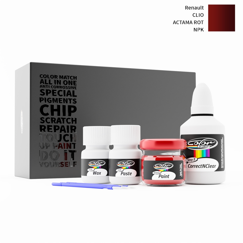RENAULT CLIO NPK ACTAMA ROT rötuş boyası renk örneği
