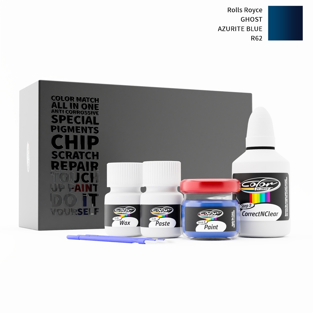 ROLLS ROYCE GHOST R62 AZURITE BLUE rötuş boyası renk örneği