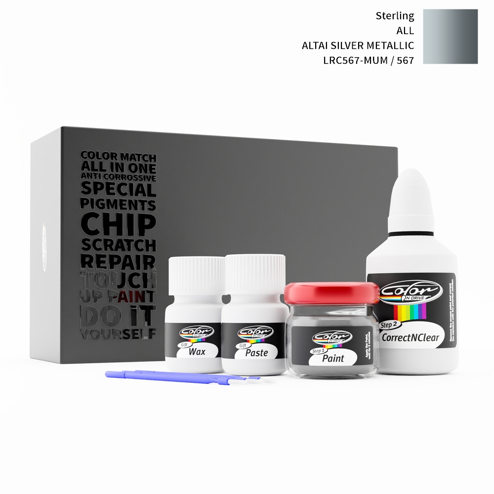 STERLING ALL 567 / LRC567-MUM ALTAI SILVER METALLIC rötuş boyası renk örneği