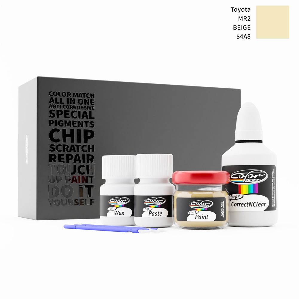 TOYOTA MR2 54A8 BEIGE rötuş boyası renk örneği