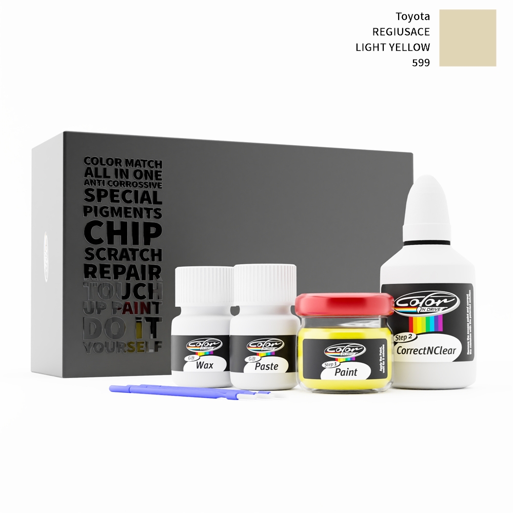 TOYOTA REGIUSACE 599 LIGHT YELLOW rötuş boyası renk örneği