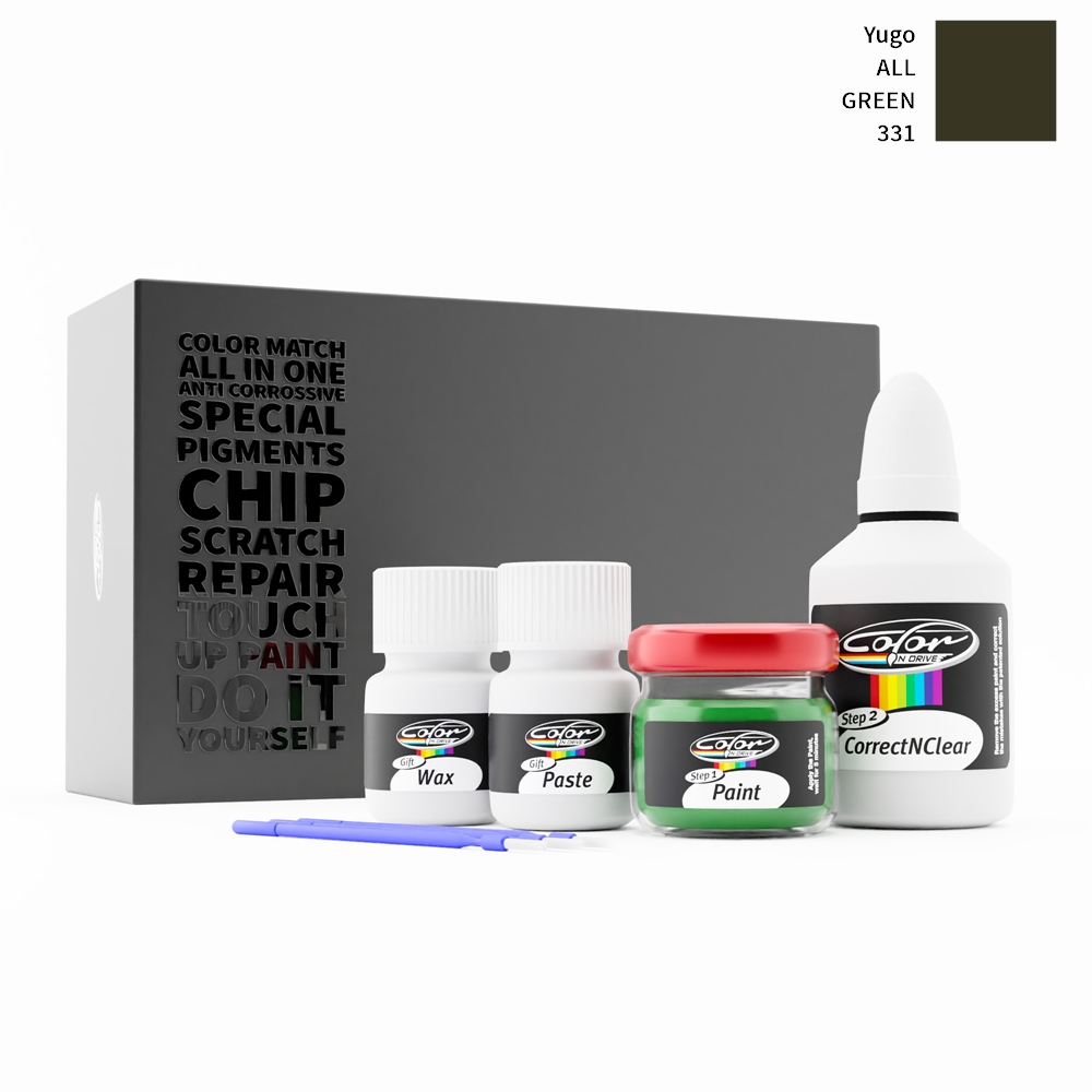 YUGO ALL 331 GREEN rötuş boyası renk örneği